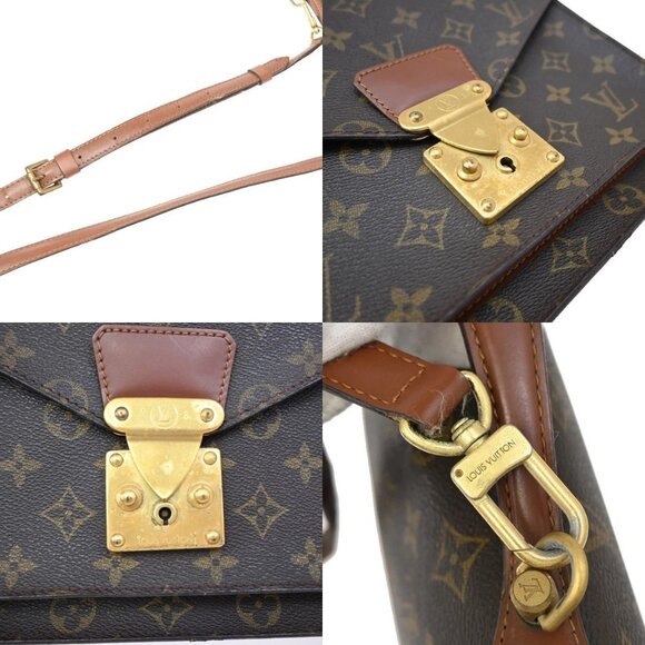 LOUIS VUITTON Monceau 28 2Way Shoulder Hand Bag Monogram Leather M51185 76KB100 - Picture 8 of 16